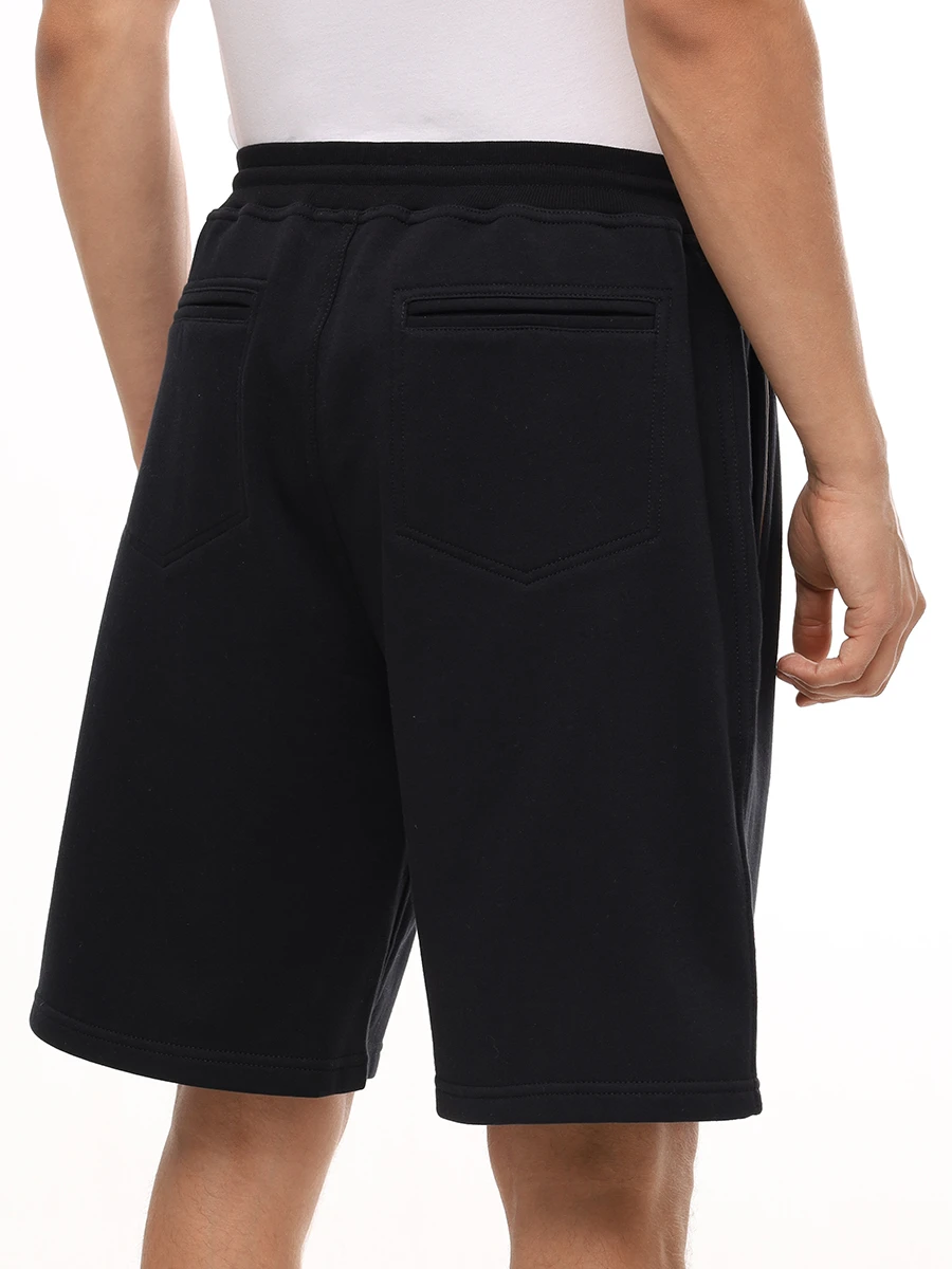 Шорты хлопковые BRUNELLO CUCINELLI MW8633318G C101 Черный  Фото 3