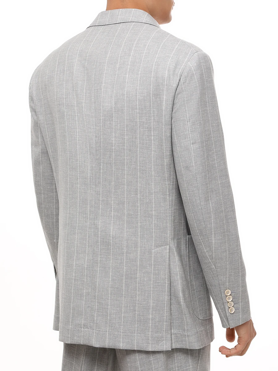Костюм шерстяной BRUNELLO CUCINELLI MR473LDBH C004 Серый  Фото 3
