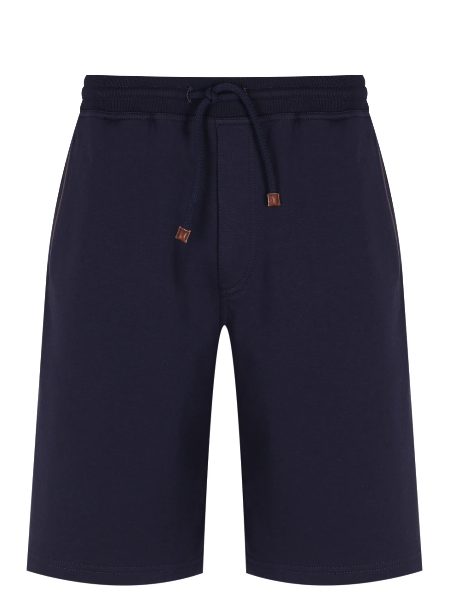 Шорты хлопковые BRUNELLO CUCINELLI MW8633318G C6134 Синий 