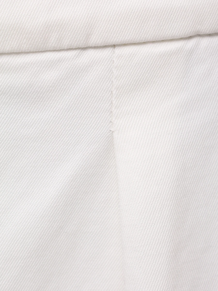 Брюки Tailor Fit хлопковые BRUNELLO CUCINELLI M252DM5030 C2200 Белый  Фото 5