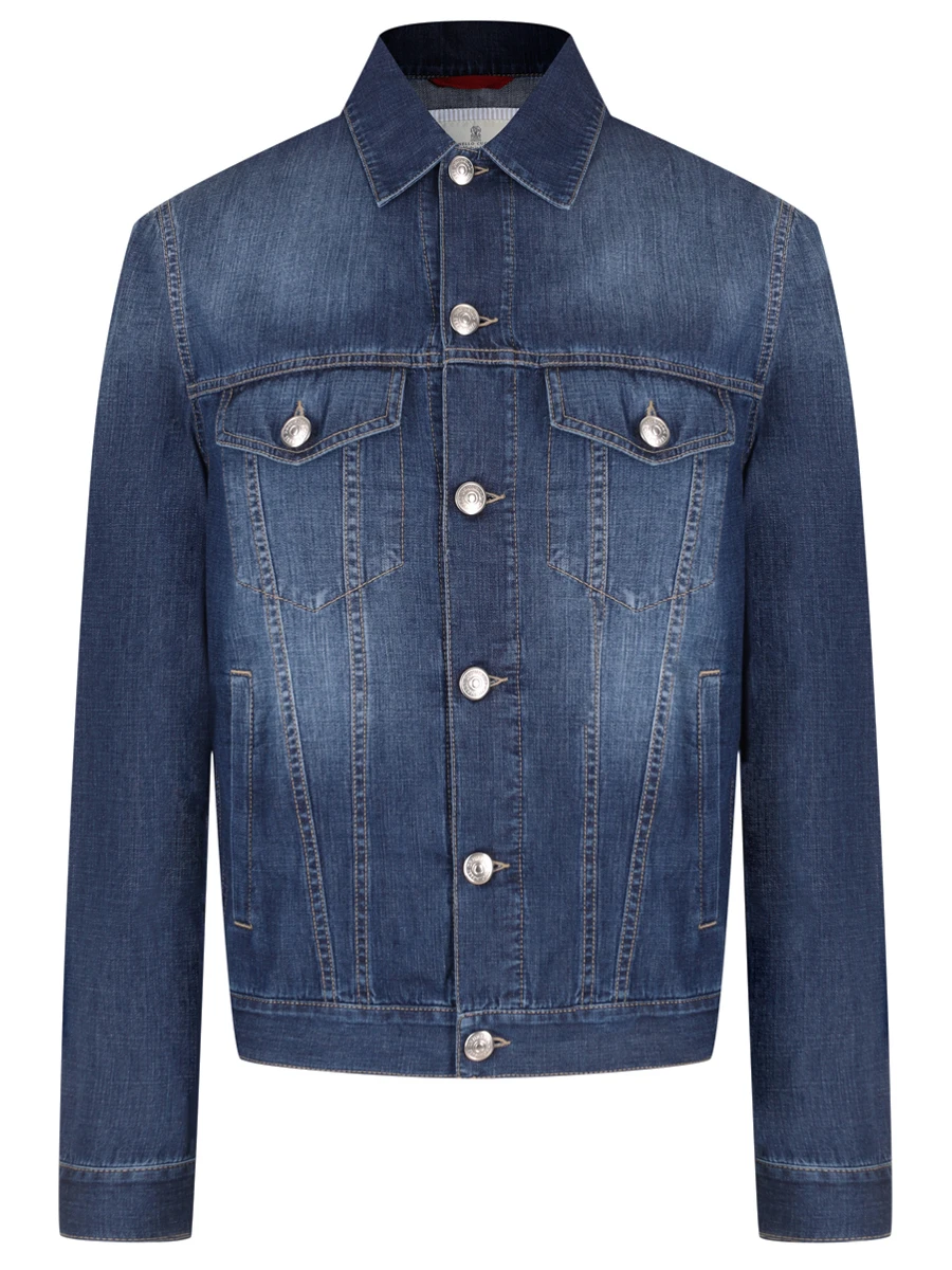 Куртка джинсовая BRUNELLO CUCINELLI ME6456909 C1468 Синий 
