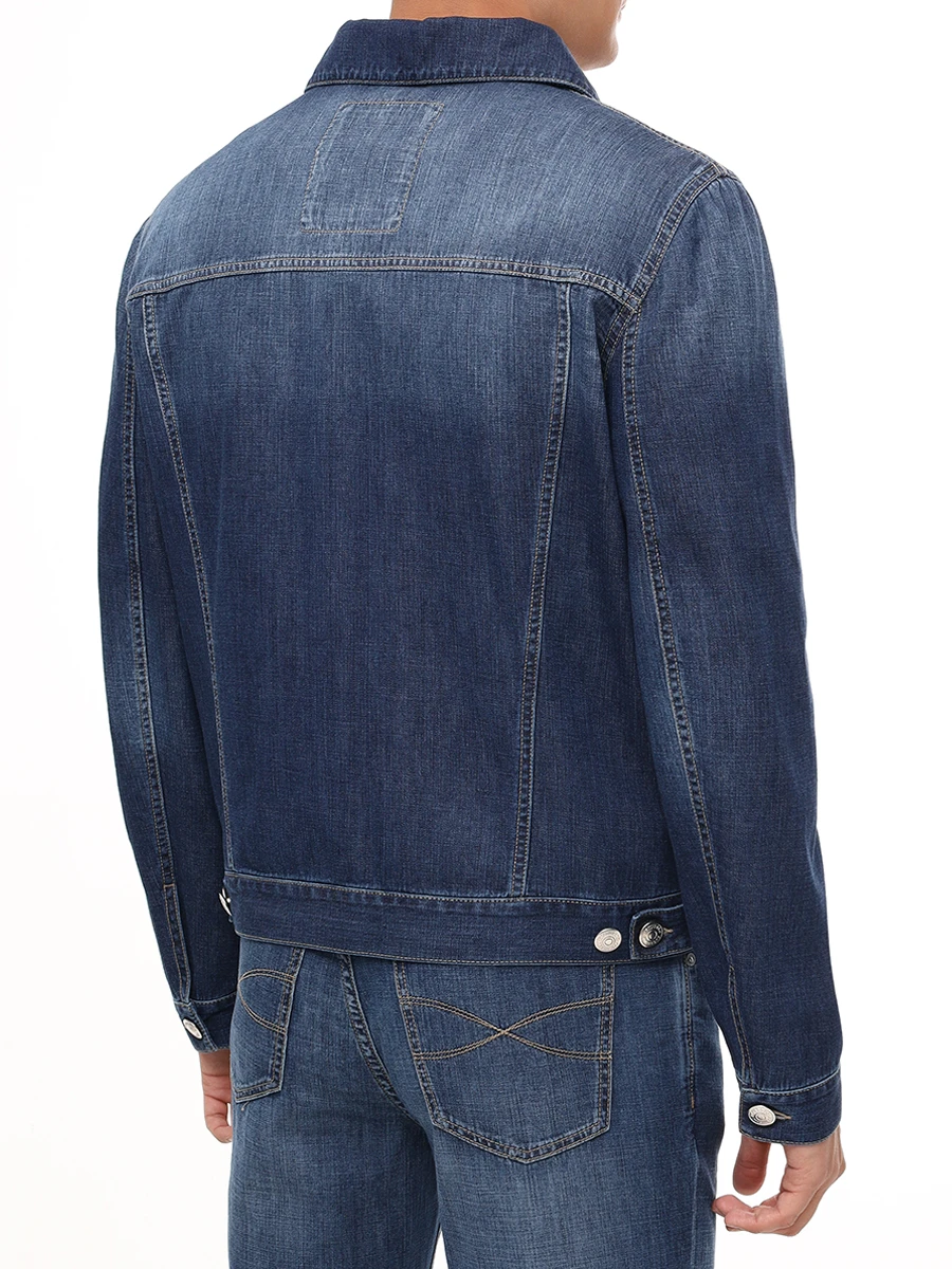 Куртка джинсовая BRUNELLO CUCINELLI ME6456909 C1468 Синий  Фото 3