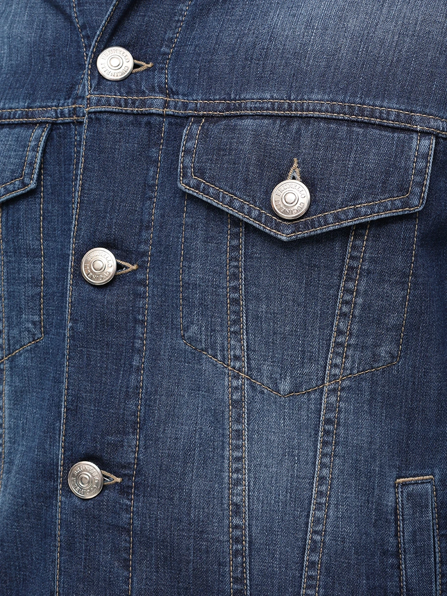 Куртка джинсовая BRUNELLO CUCINELLI ME6456909 C1468 Синий  Фото 5