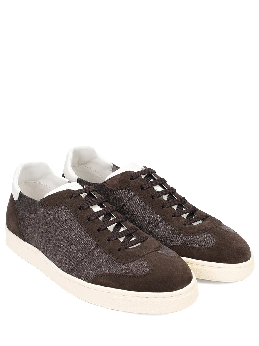 Кеды комбинированные BRUNELLO CUCINELLI MZUKVTN286 CAM27 Коричневый  Фото 2