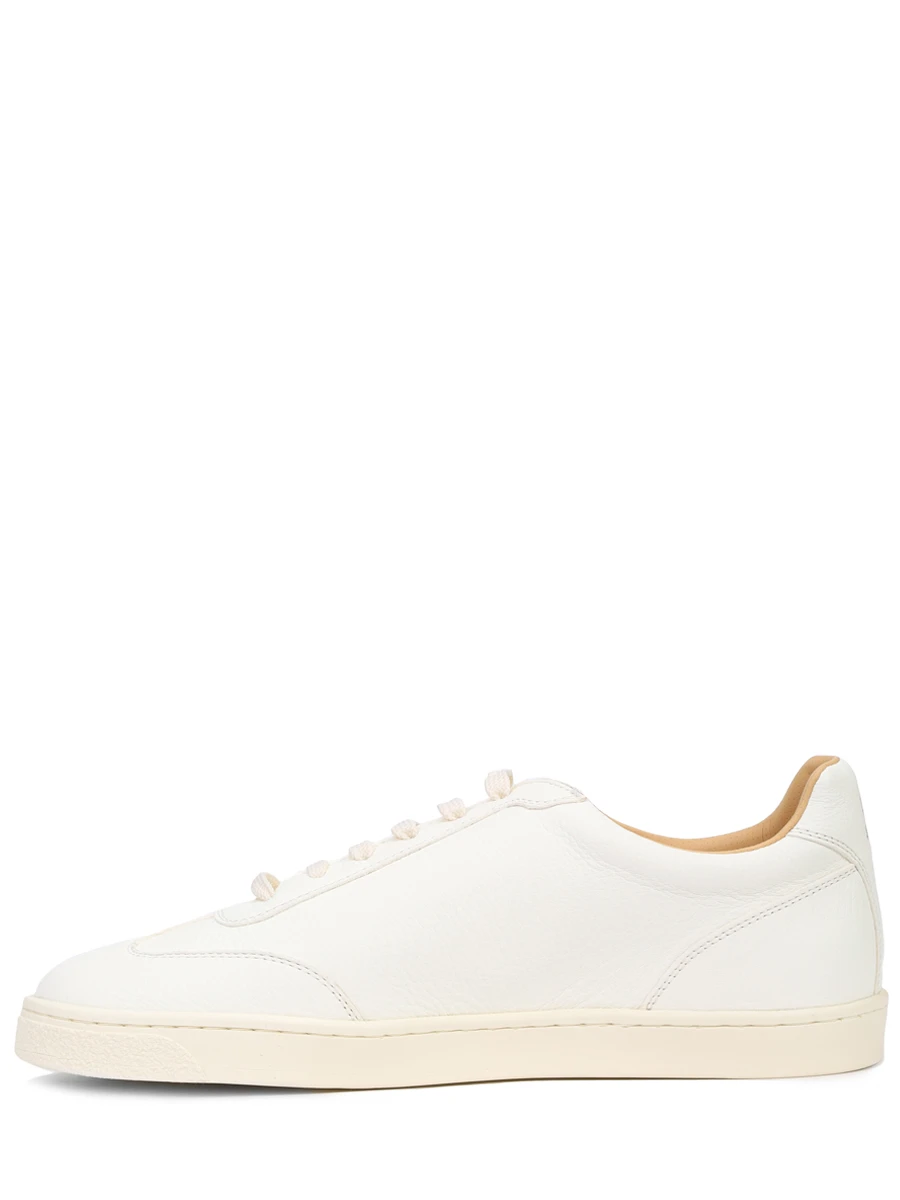 Кеды кожаные BRUNELLO CUCINELLI MZUOLYN311 C6293 Белый  Фото 3