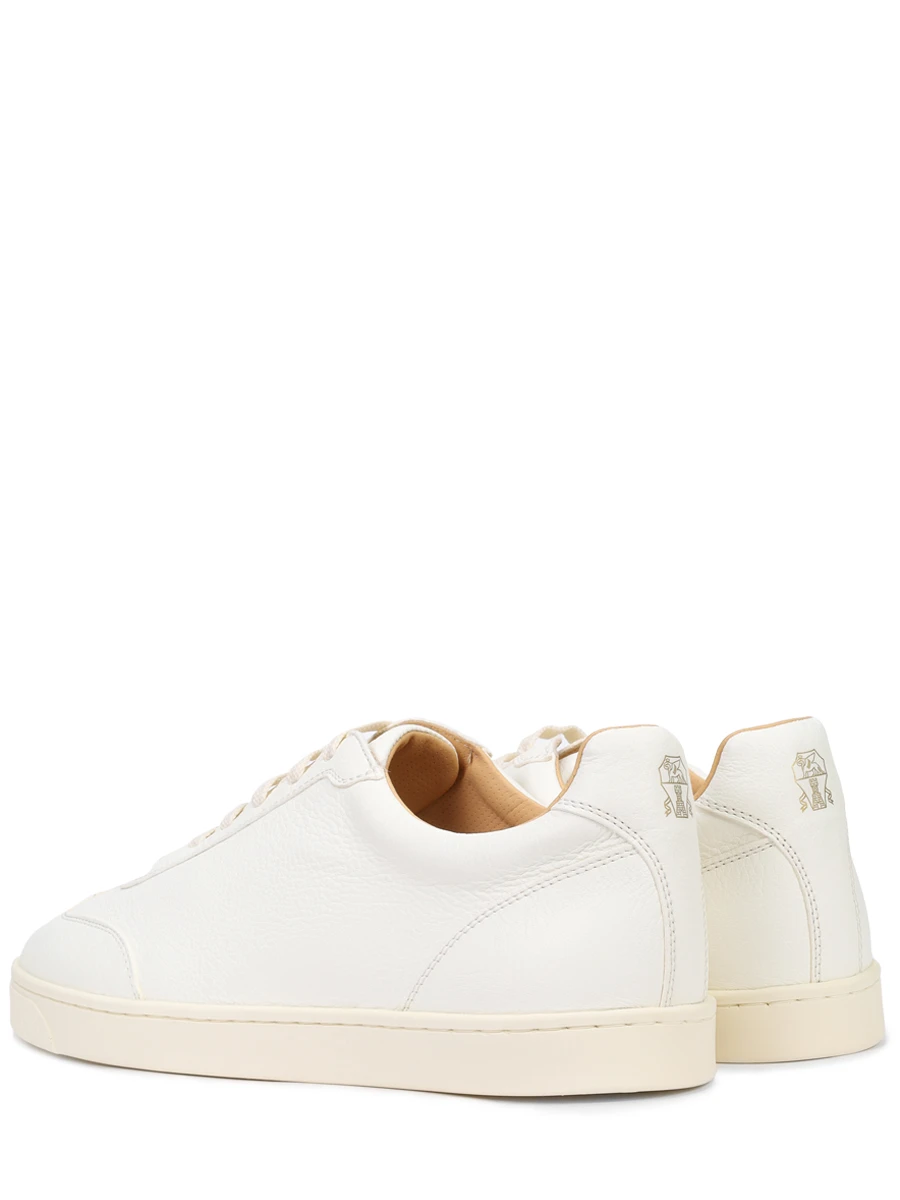 Кеды кожаные BRUNELLO CUCINELLI MZUOLYN311 C6293 Белый  Фото 4