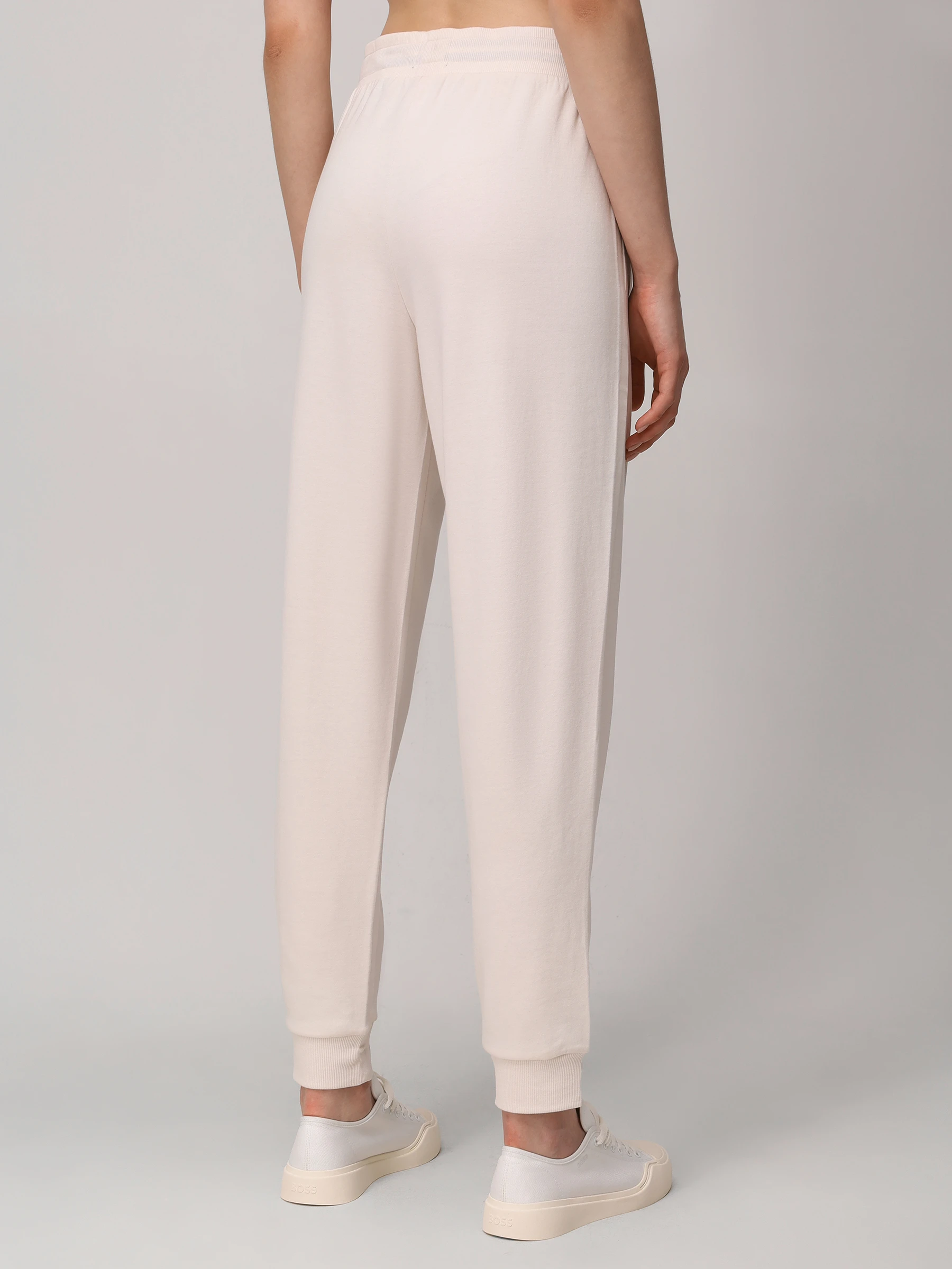 

Брюки из хлопка и лиоцелла, Кремовый, 50524759/118