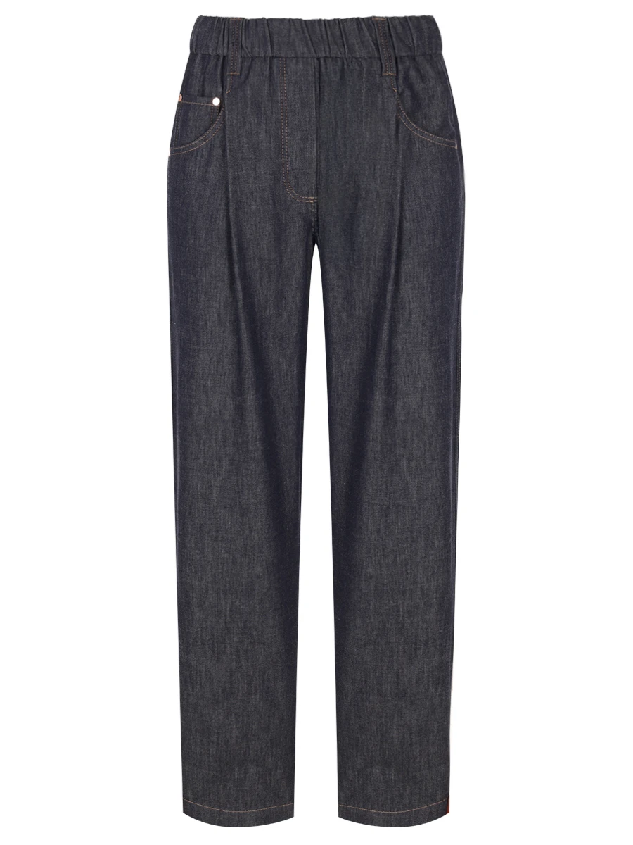 Джинсы хлопковые BRUNELLO CUCINELLI MA782P5567 C001 Синий 