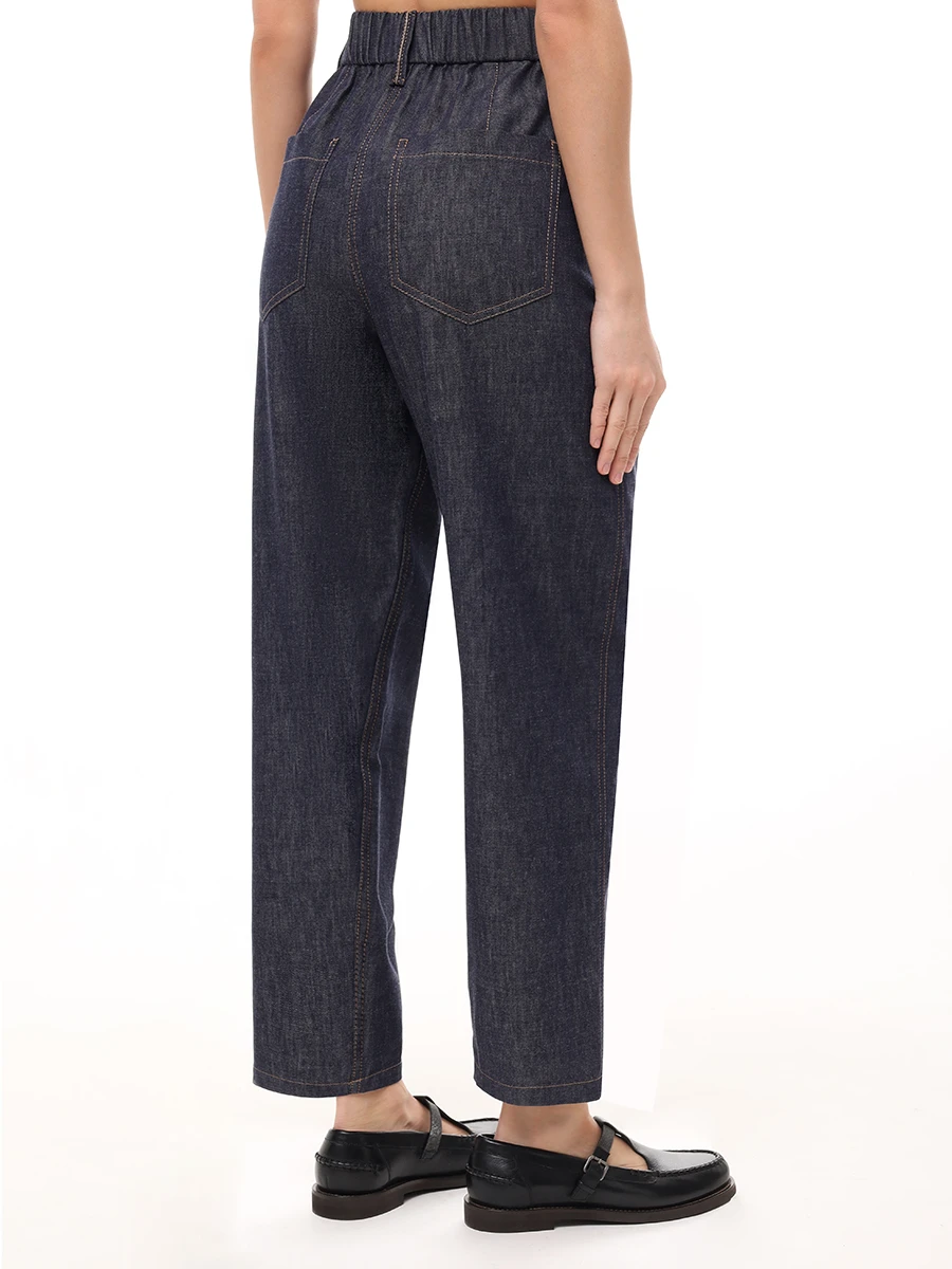 Джинсы хлопковые BRUNELLO CUCINELLI MA782P5567 C001 Синий  Фото 3