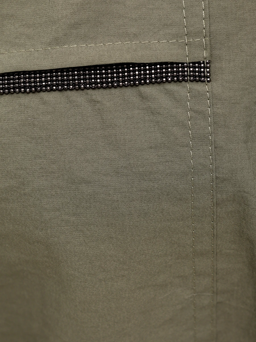 Платье хлопковое BRUNELLO CUCINELLI M0F79ARA51 C3066 Зеленый  Фото 6