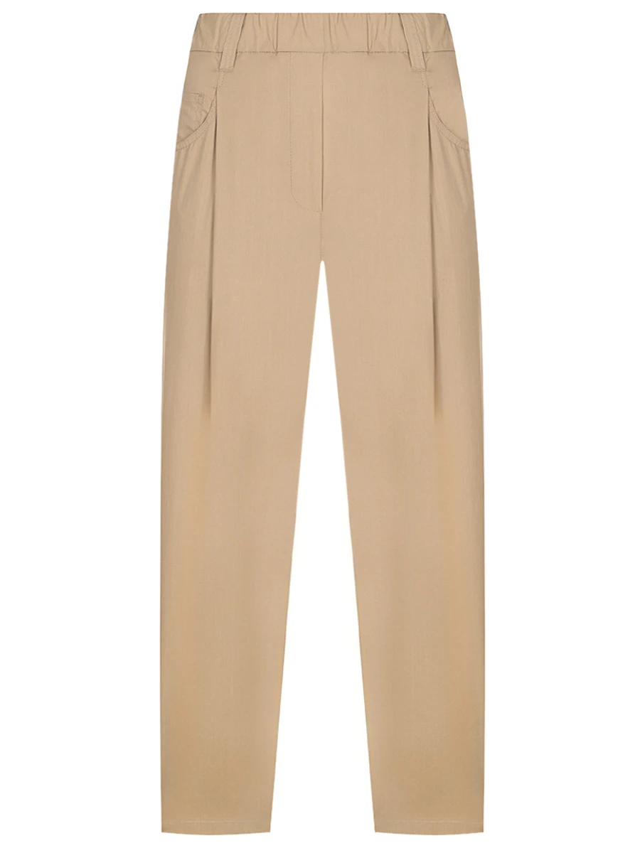 Брюки хлопковые BRUNELLO CUCINELLI M0H93P8907 C2871 Бежевый 