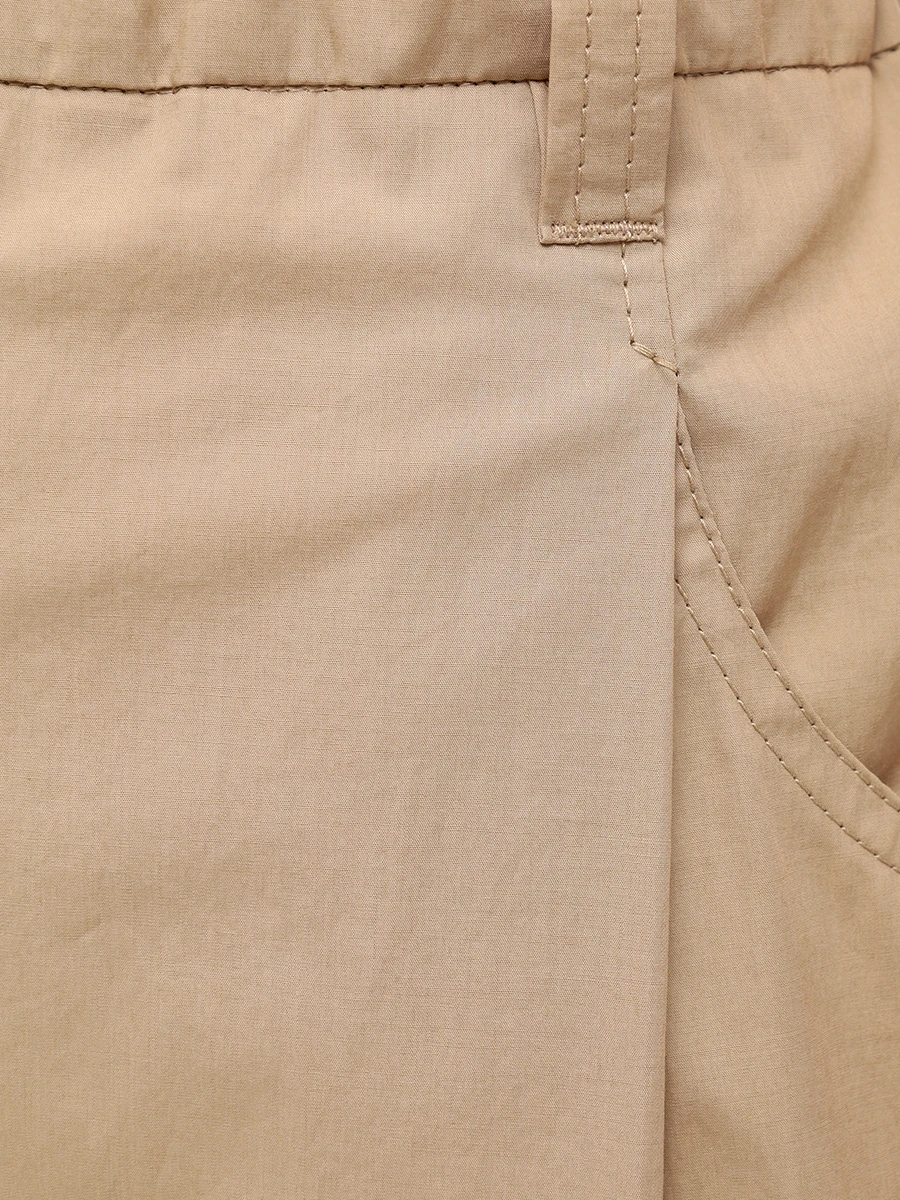 Брюки хлопковые BRUNELLO CUCINELLI M0H93P8907 C2871 Бежевый  Фото 6