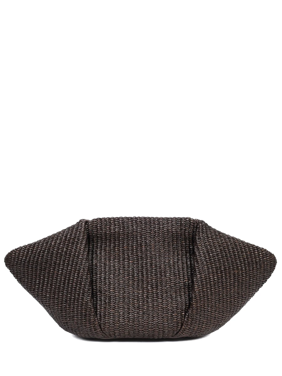 Сумка Pouch Marina из рафии BRUNELLO CUCINELLI MB39D2697 C300 Коричневый 