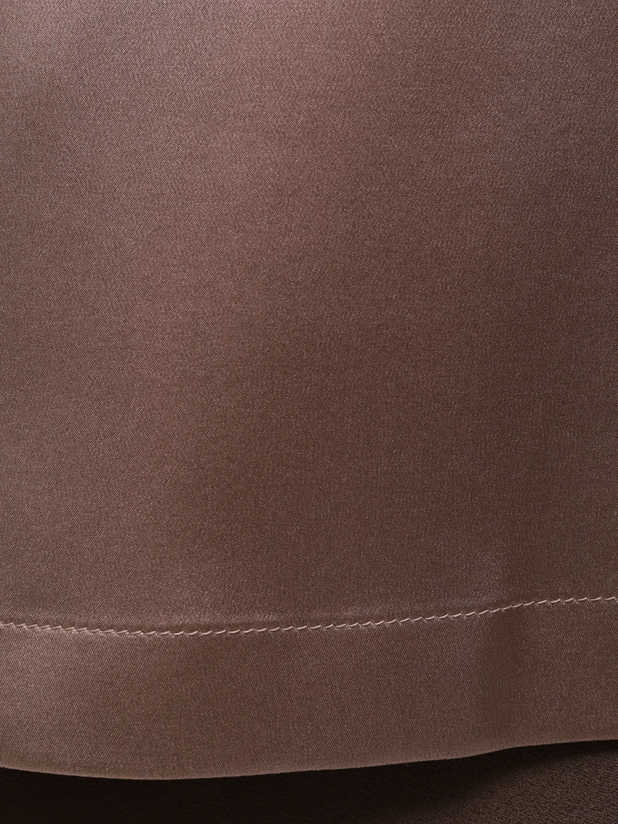 Топ шелковый BRUNELLO CUCINELLI M0C59EH500 C2925 Коричневый  Фото 6