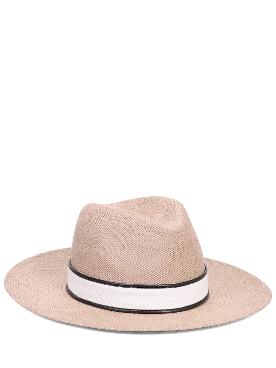 Шляпа соломенная BRUNELLO CUCINELLI MCAP91013 C7549 Бежевый 