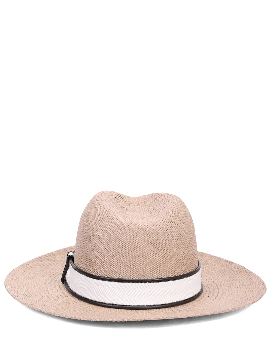 Шляпа соломенная BRUNELLO CUCINELLI MCAP91013 C7549 Бежевый  Фото 2