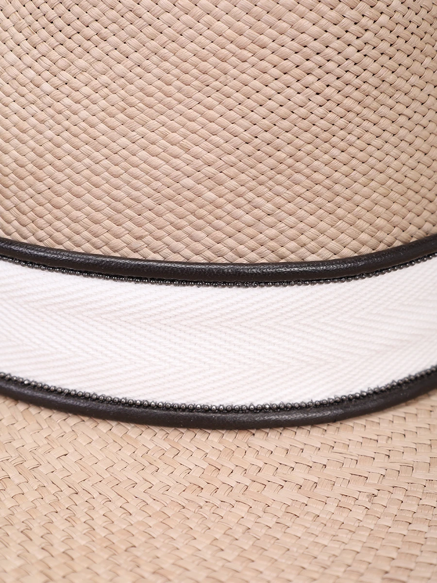 Шляпа соломенная BRUNELLO CUCINELLI MCAP91013 C7549 Бежевый  Фото 3