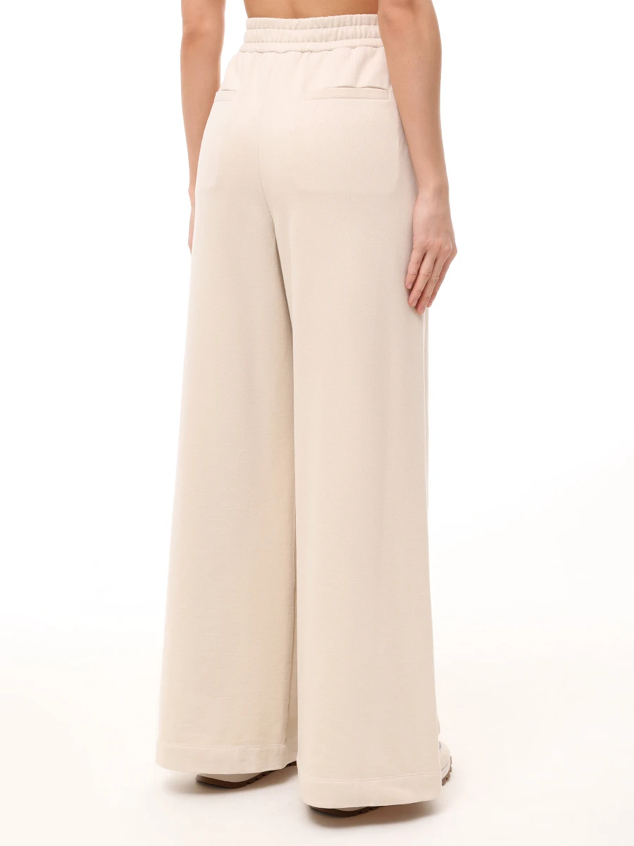 Брюки хлопковые BRUNELLO CUCINELLI MN05NVE399 C2869 Бежевый  Фото 3