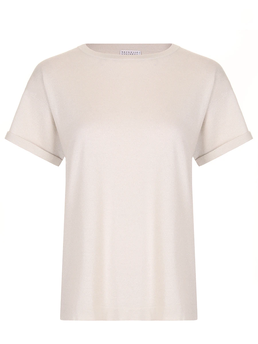 

Футболка из кашемира и шелка, Серый, M41810000 C9443