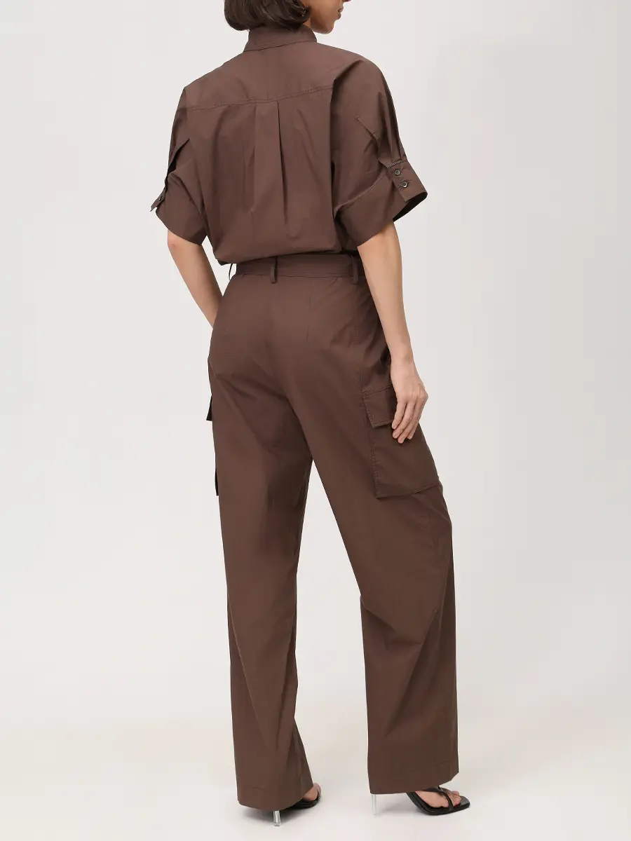 Комбинезон хлопковый BRUNELLO CUCINELLI M0H93HA999 C8705 Коричневый  Фото 3