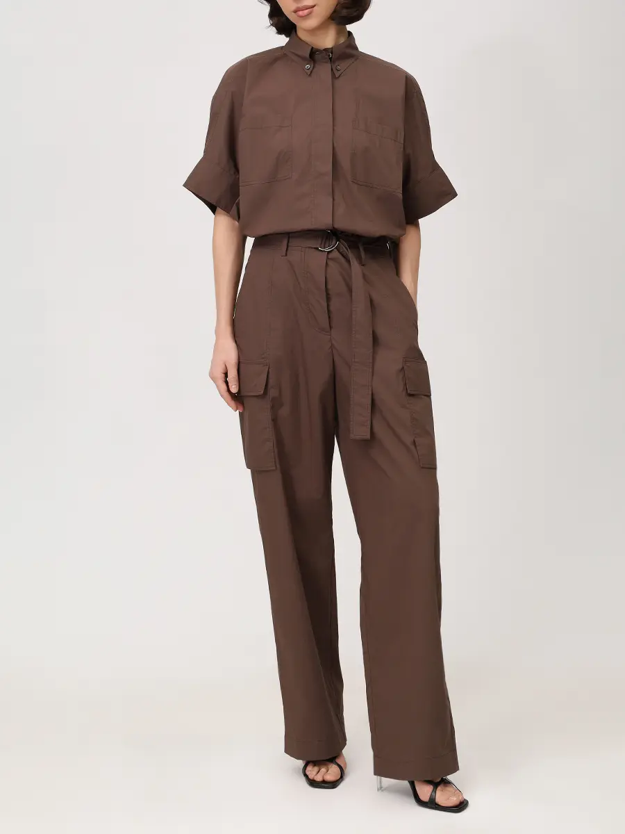 Комбинезон хлопковый BRUNELLO CUCINELLI M0H93HA999 C8705 Коричневый  Фото 4