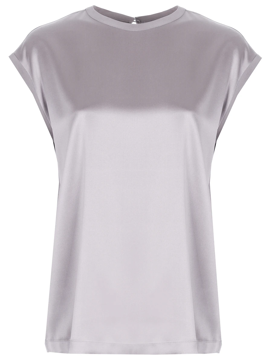 Топ шелковый BRUNELLO CUCINELLI M0C59EH500 C078 Серый 