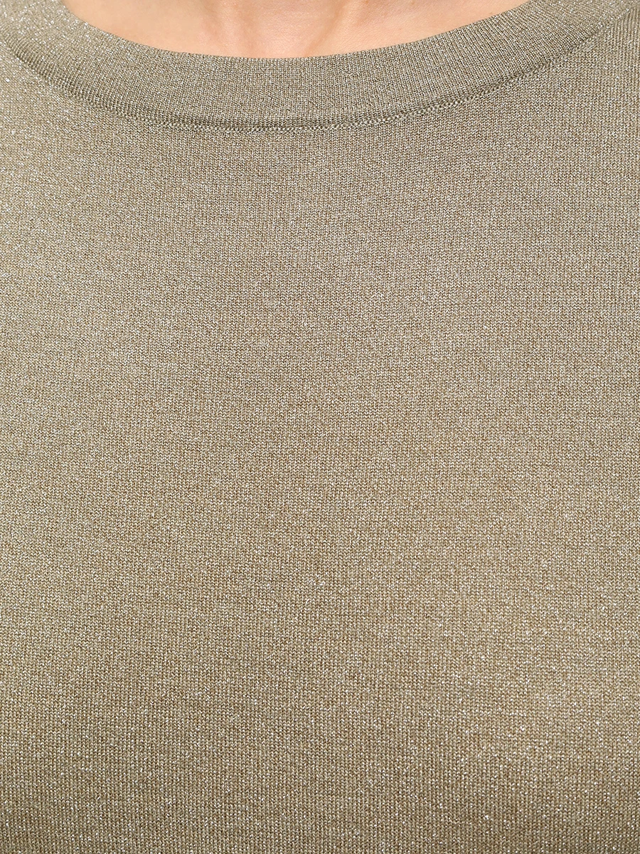 Футболка из кашемира и шелка BRUNELLO CUCINELLI M41810000 C2890 Зеленый  Фото 5