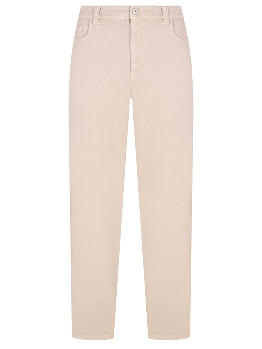 Джинсы хлопковые BRUNELLO CUCINELLI MB057P5319 C7192 Бежевый 