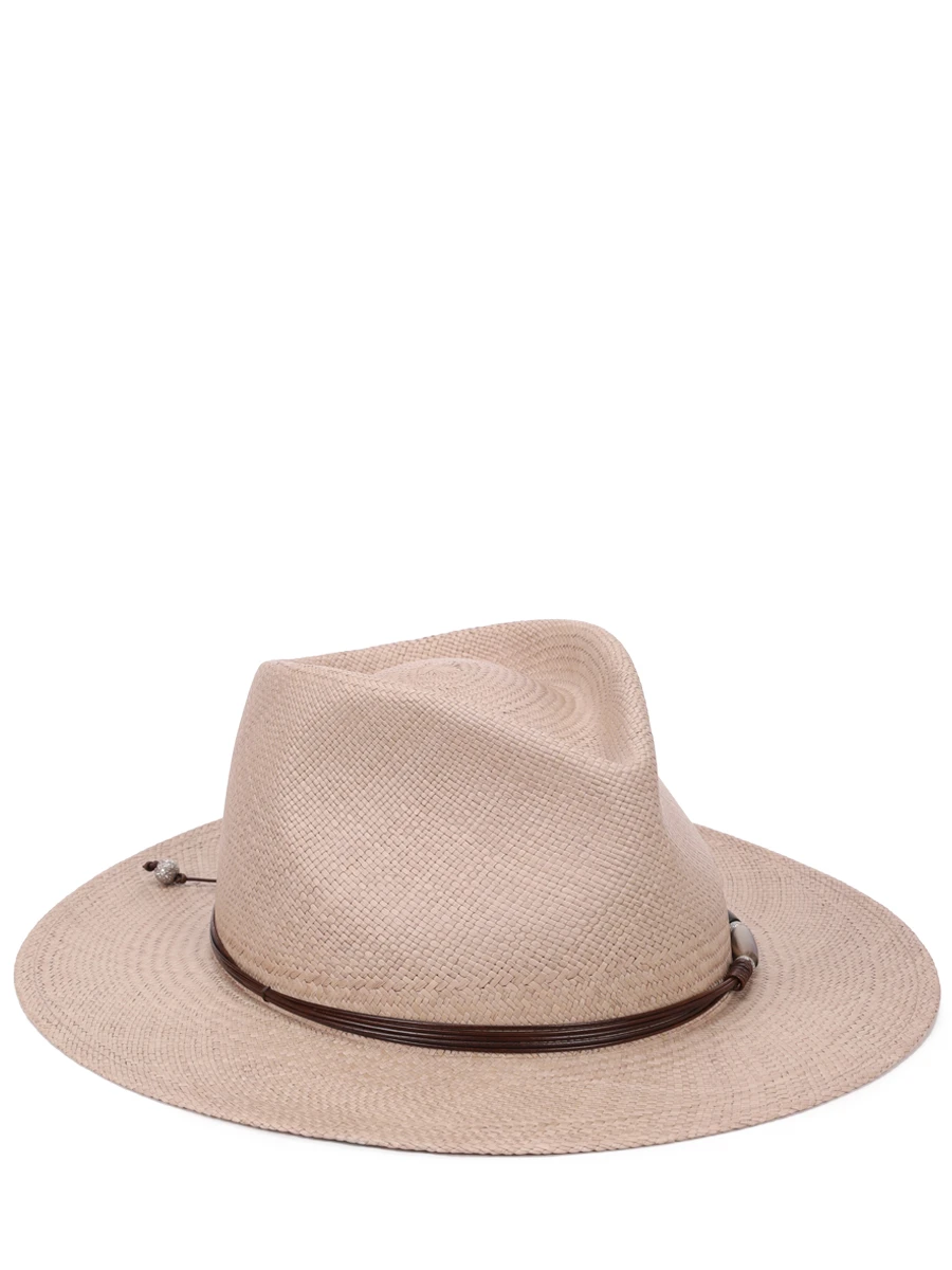 Шляпа плетеная BRUNELLO CUCINELLI MCAP91011 C7549 Бежевый 