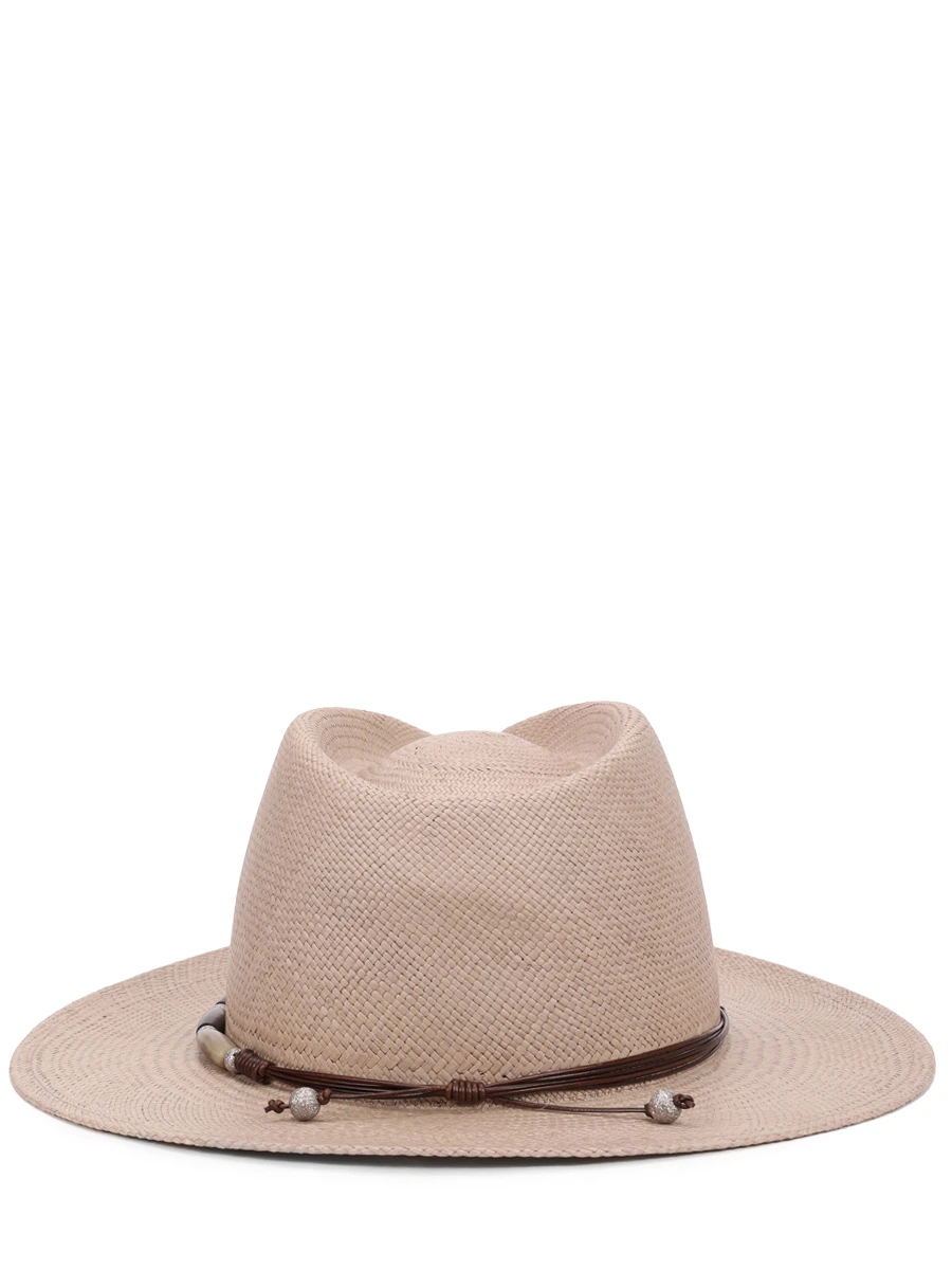 Шляпа плетеная BRUNELLO CUCINELLI MCAP91011 C7549 Бежевый  Фото 2