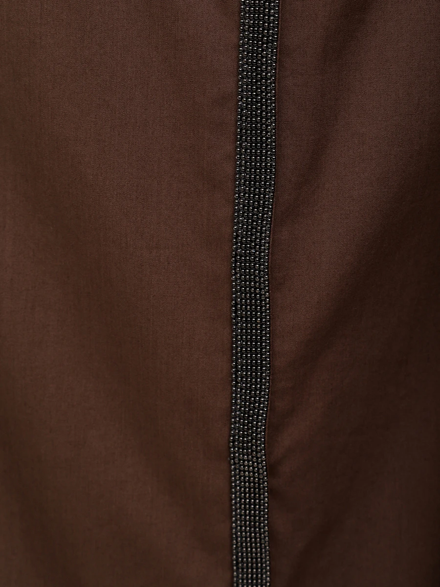 Платье хлопковое BRUNELLO CUCINELLI M0H93AHB81 C8705 Коричневый  Фото 6