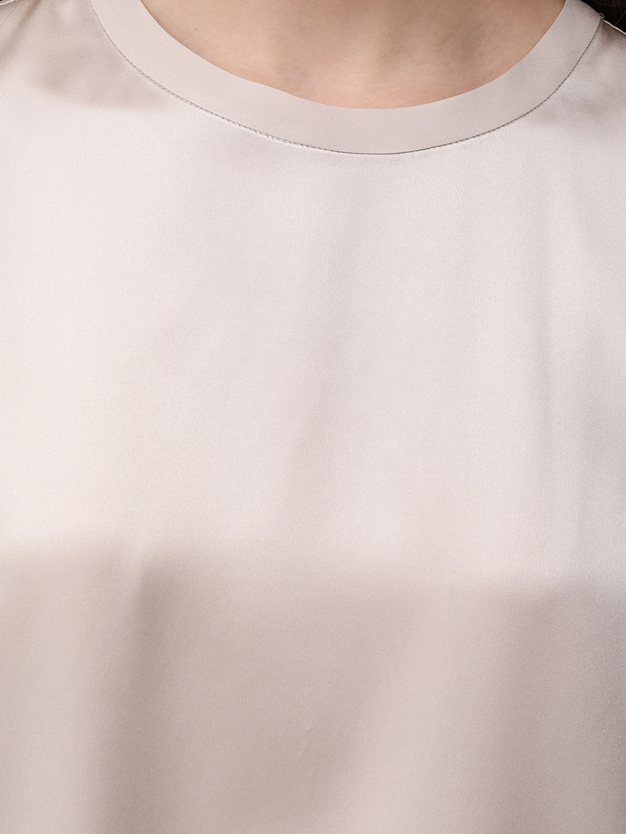 Топ шелковый BRUNELLO CUCINELLI M0C59EH500 C9732 Бежевый  Фото 5