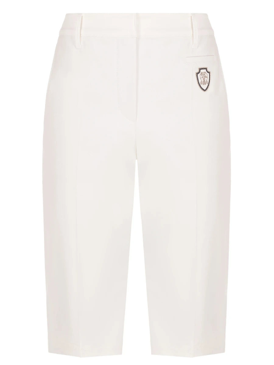 Шорты хлопковые BRUNELLO CUCINELLI MA126P8869 C1542 Белый 