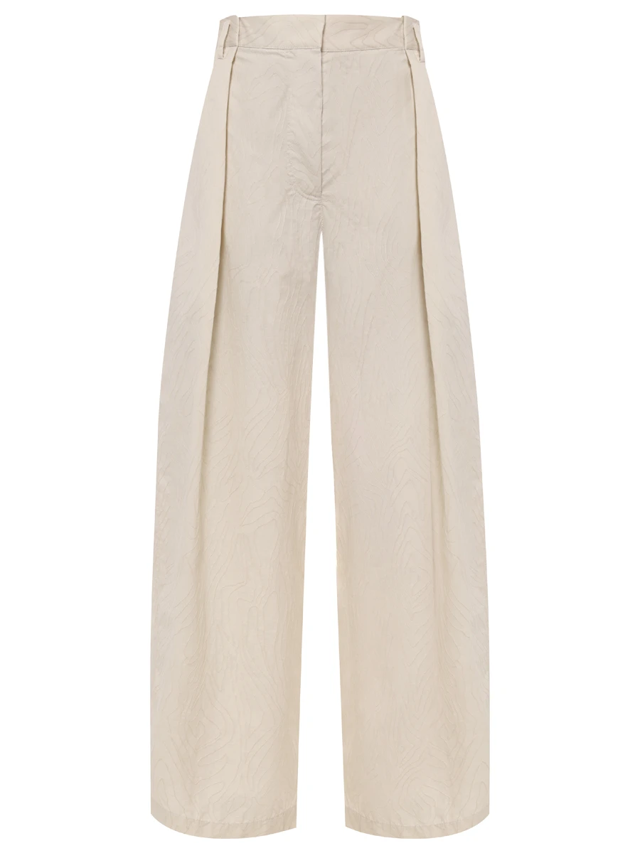 Брюки хлопковые BRUNELLO CUCINELLI MQ994HH289 C3786 Бежевый 