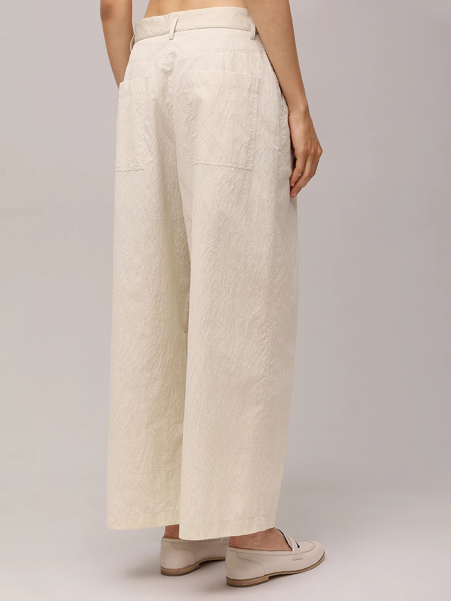 Брюки хлопковые BRUNELLO CUCINELLI MQ994HH289 C3786 Бежевый  Фото 3