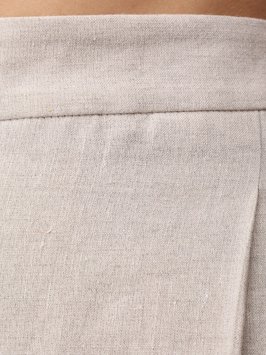 Брюки льняные BRUNELLO CUCINELLI MH547P8669 C169 Бежевый  Фото 6