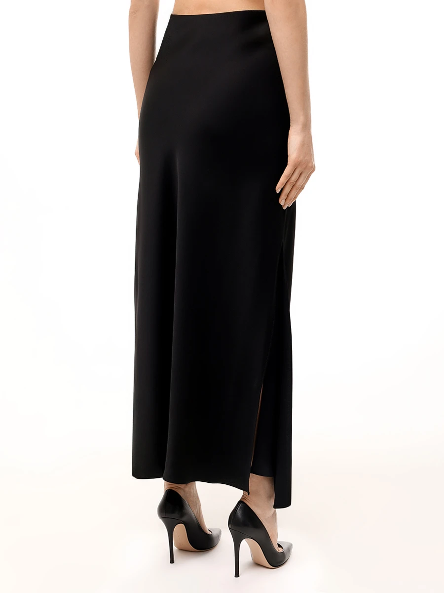 Юбка однотонная BRUNELLO CUCINELLI M0H38G3396 C101 Черный  Фото 3