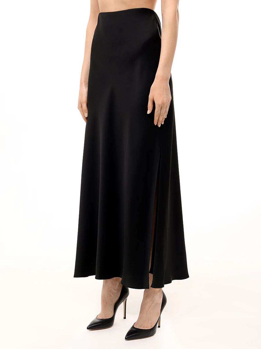 Юбка однотонная BRUNELLO CUCINELLI M0H38G3396 C101 Черный  Фото 4