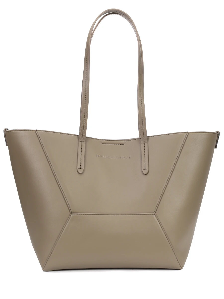 Сумка кожаная BC Duo BRUNELLO CUCINELLI MBHED2573 C2657 Зеленый 