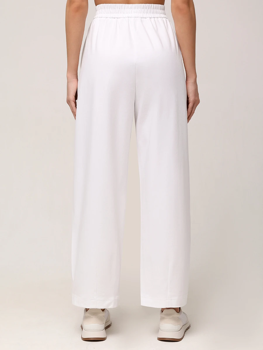 Брюки хлопковые BRUNELLO CUCINELLI ML946FB789 C159 Белый  Фото 3