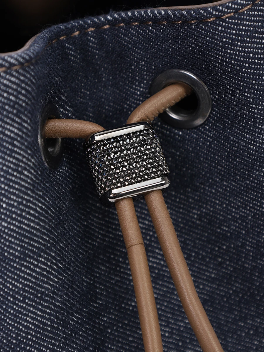 Сумка джинсовая BC Duo BRUNELLO CUCINELLI MB25D2678 C001 Деним  Фото 6