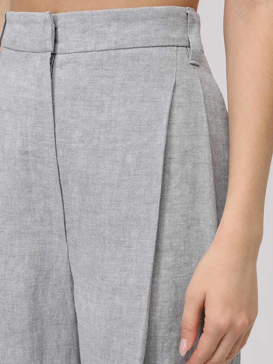 Брюки льняные BRUNELLO CUCINELLI MH547P8669 C2779 Серый  Фото 5