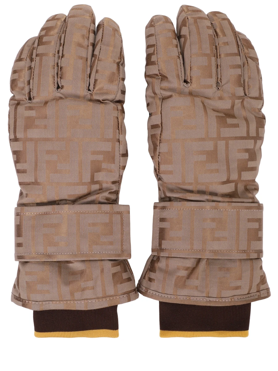 Перчатки горнолыжные FENDI FAC082 AQCC F1PNO Золотой 