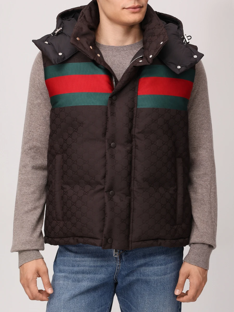 Жилет пуховый GUCCI 794827 Z8BTE 2159 Черный  Фото 4