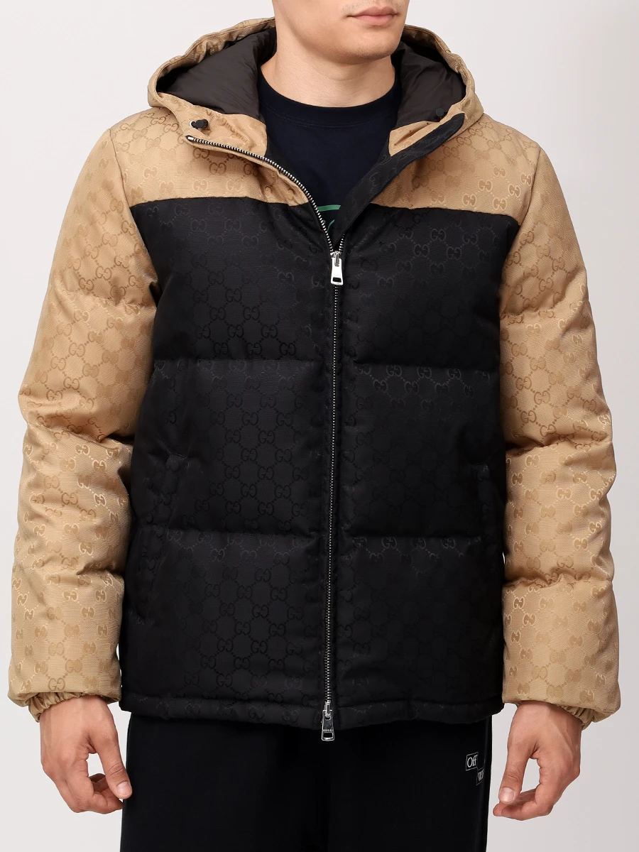 Пуховик стеганый GUCCI 794823 Z8BUL 1043 Бежевый  Фото 4