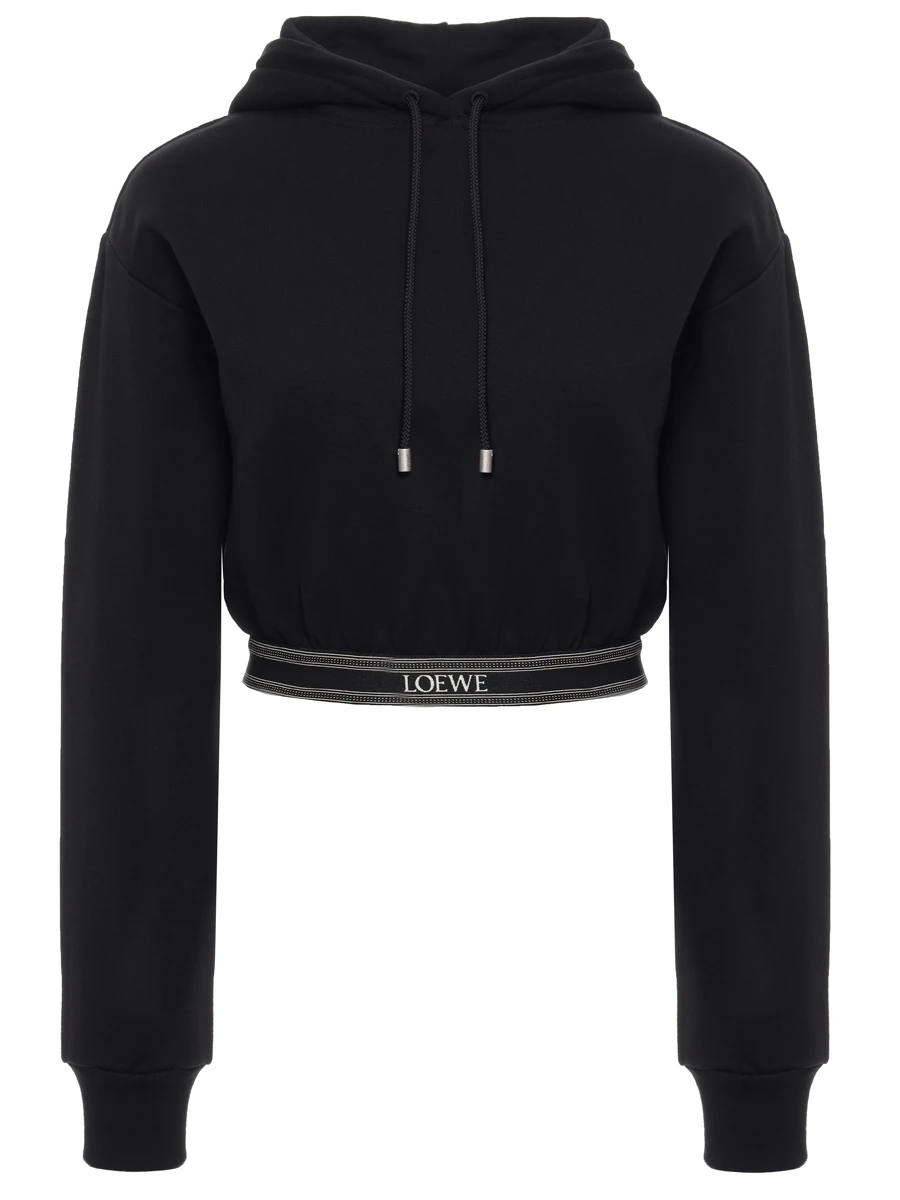 Худи хлопковое LOEWE S359Y25X45 1100 Черный 