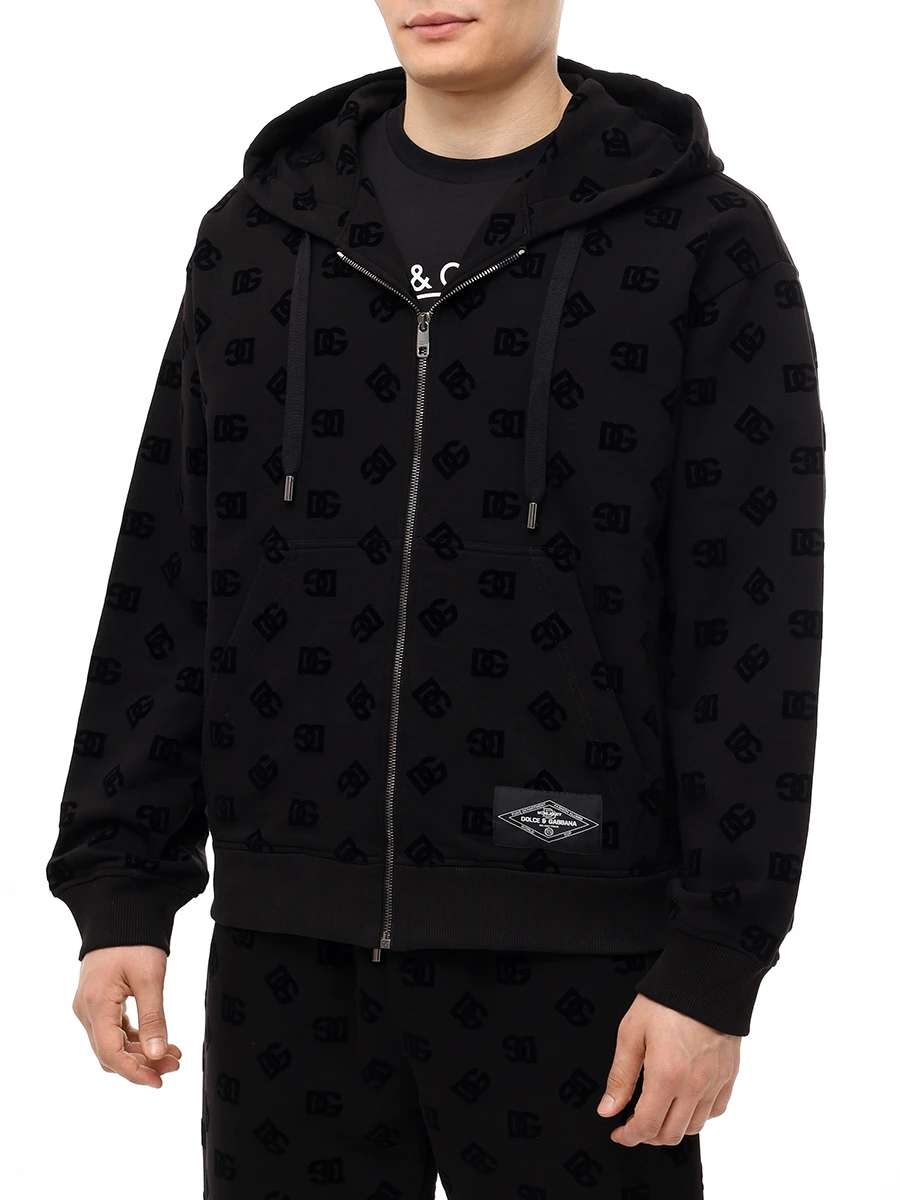 Костюм хлопковый DOLCE & GABBANA G9AIYTG7NWD/GV2VHTG7NWD N0000 Черный  Фото 4