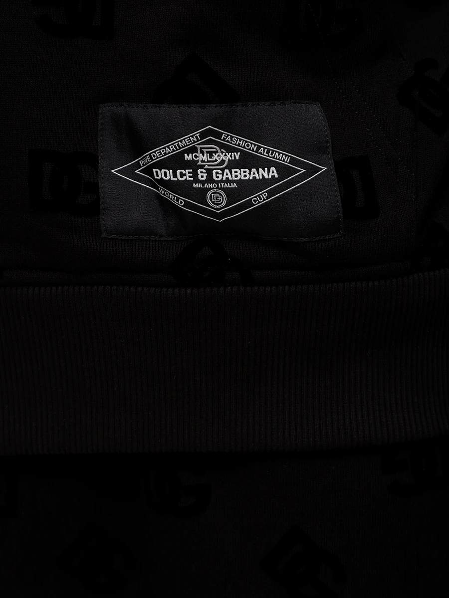 Костюм хлопковый DOLCE & GABBANA G9AIYTG7NWD/GV2VHTG7NWD N0000 Черный  Фото 6