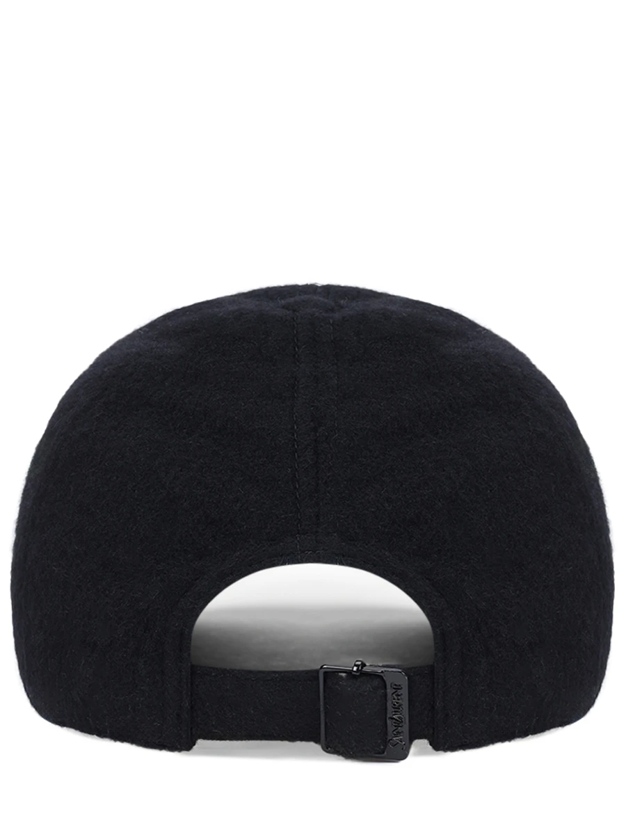 Бейсболка кашемировая SAINT LAURENT 810947-3YR01-1000 Черный  Фото 2