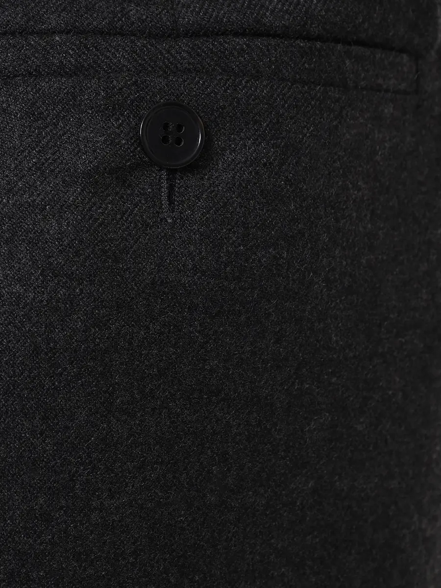 Брюки хлопковые SAINT LAURENT 796137-Y2H70-1635 Черный  Фото 4